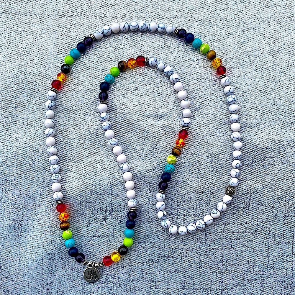 Colorful Yoga “Namaste” Beaded Necklace